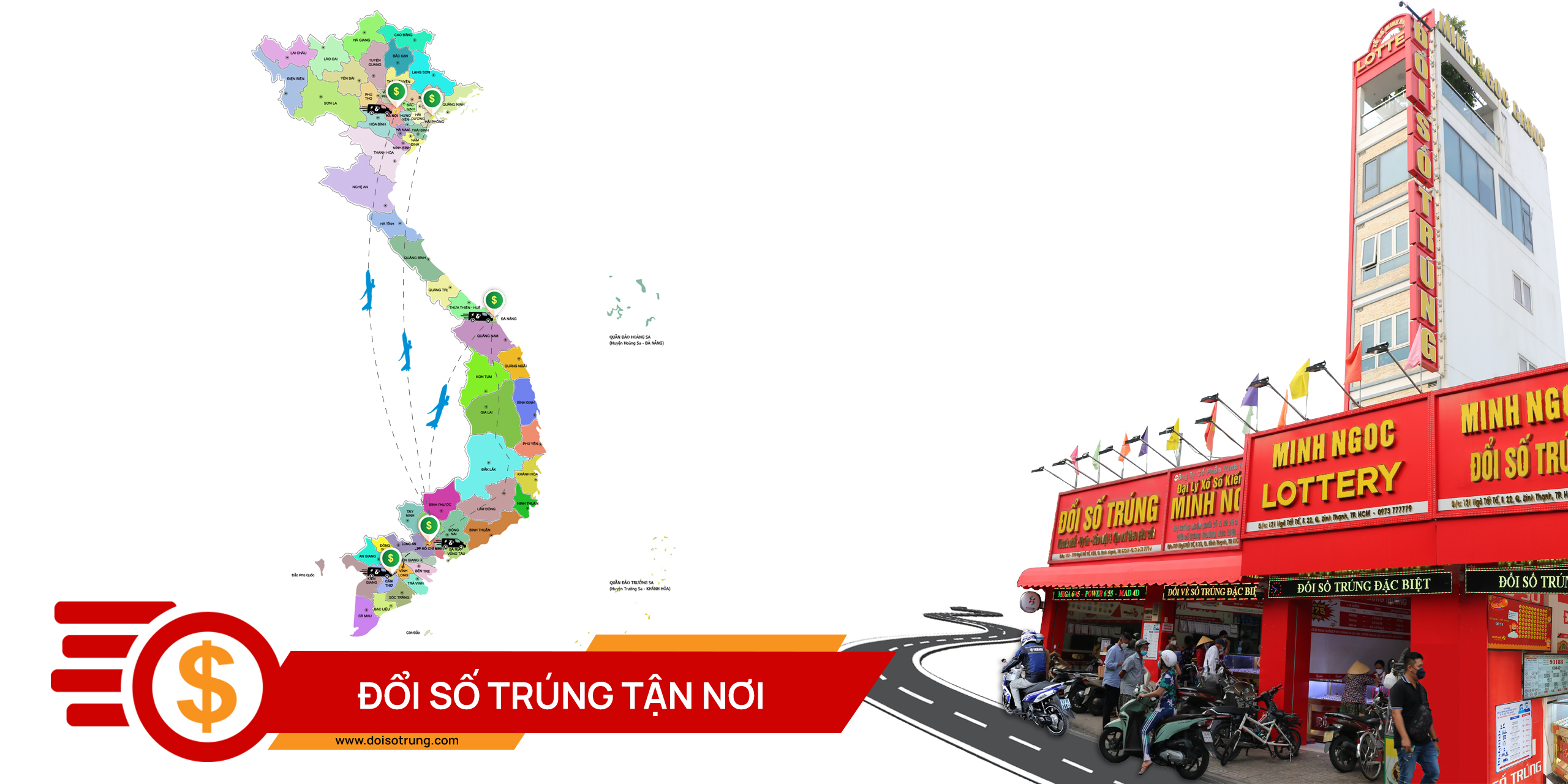 Đổi số trúng tận nơi