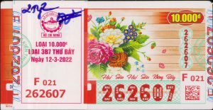 Vé số đặc biệt Hồ Chí Minh 12-3-2022