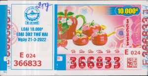 Vé số đặc biệt Hồ Chí Minh 21-3-2022